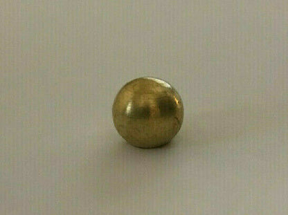 New 7/8" Diameter Brass Ball Finial, Cap, Unfinished Brass, 1/8F Tap #BF184U