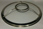 New 10" Solid Brass Rayo & Central Draft Burner Shade Ring Holder, Nickel Plated - Stone Door Lamps