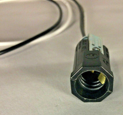 New Phenolic Pigtail E12 Candelabra Socket, 30" Wire Leads, 1/8F Hickey #SO636 - Stone Door Lamps