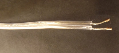 NEW 6' Clear Silver 18/2 Plastic Covered Lamp Cord Plug Set SPT-1, U.L. #CS703