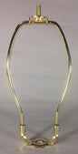 8 1/2" Brass Plated Lamp Harp with Base & Protective Coating, regular weight - Stone Door Lamps