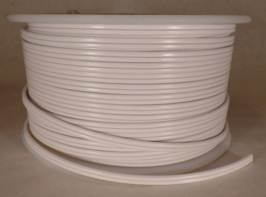 25 ft White 18/2 SPT-1 U.L. Listed Parallel 2 Wire Plastic Covered Lamp Cord 601