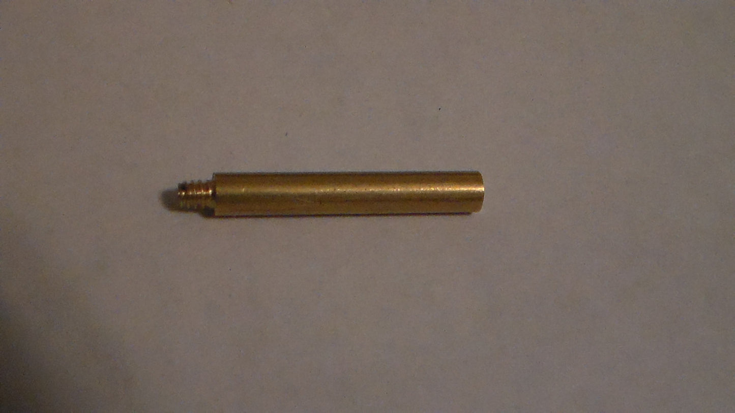 NEW 1 1/4" BRASS KEY LAMP TURN KNOB EXTENSION, Threads 4/36F X 4/36M #TK895