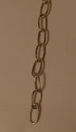 New 3' Nickel Plated 10 Gauge Steel Chandelier Fixture Oval Lamp Chain #FC995N - Stone Door Lamps