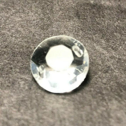 New 5/8" (16mm) Clear Crystal Round Rose Jewel Prism Bead w/ 2 Holes #PB030 - Stone Door Lamps