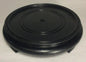 New 6" Footed Oriental Wooden Lamp Base w/ Waxed Black Finish 1/8 IP Slip WB256B - Stone Door Lamps