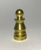 New 1" Height Unfinished Brass Colonial Lamp Finial, 1/4 - 27F Tap, #BF967U - Stone Door Lamps