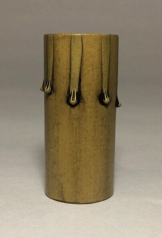 New 2" Antique Style Paper Board Candle Cover, Antique Color, Candelabra #CC971A - Stone Door Lamps