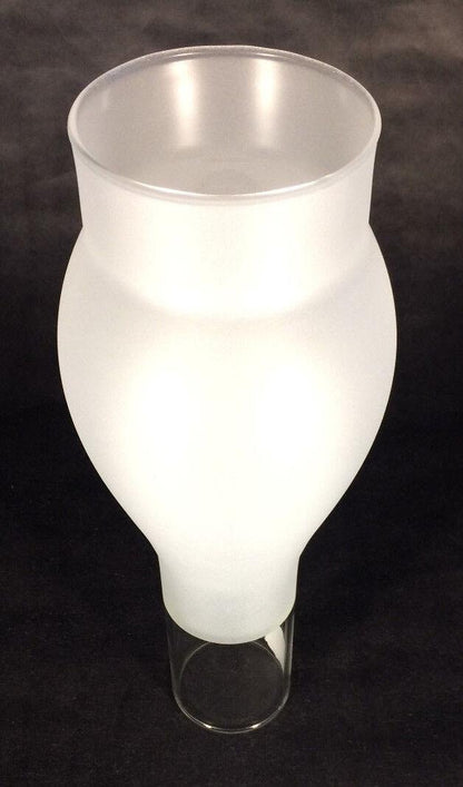 3 X 10 Kerosene Oil Lamp Chimney Frosted Glass for #2 burner & 3" gallery #CH945 - Stone Door Lamps