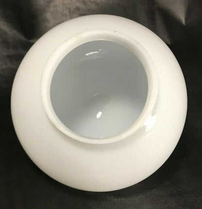 New 6" White Opal Glass Pendant Ball Lamp Shade, 3 1/4" Lip Fitter, Made In USA