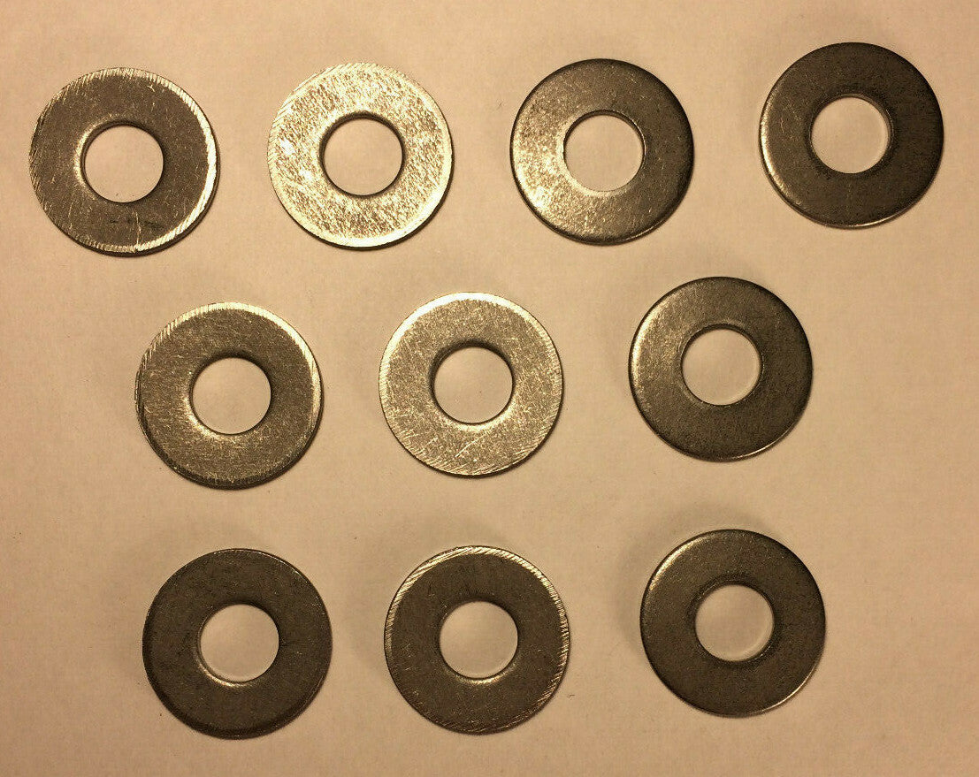 New Lot of 10, 1" Heavy Duty Steel Washer Lamp Part 1/8 IP Slip, fits 3/8" pipe