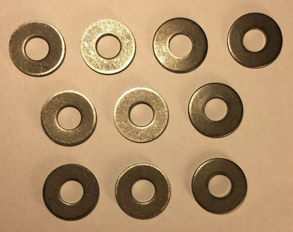 New Lot of 10, 1" Heavy Duty Steel Washer Lamp Part 1/8 IP Slip, fits 3/8" pipe