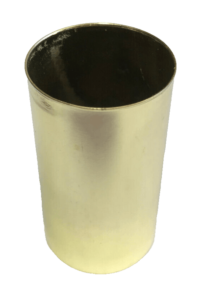 New 1 7/8" Lamp Socket Cup For Short Candelabra Sockets, Polished Brass Finish - Stone Door Lamps