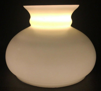 New 7" Opal White Glass Student Lamp Shade With Cream Painted Background #7S427 - Stone Door Lamps