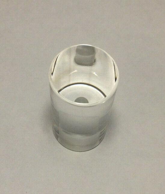 New Clear Acrylic Cylinder Shaped Lamp Harp Finial, 2 1/16" ht., 1" dia. #LF227 - Stone Door Lamps