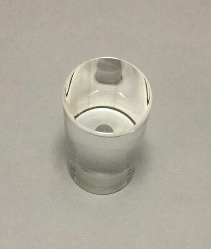New Clear Acrylic Cylinder Shaped Lamp Harp Finial, 2 1/16" ht., 1" dia. #LF227 - Stone Door Lamps