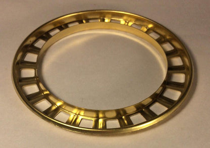4" Brass Gas Kerosene Oil Lamp Ball Shade Holder for Aladdin Burner 3 1/8" ID - Stone Door Lamps