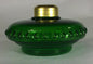 New Dark Green Glass Oil Lamp Font For Cast Iron Wall Bracket No. 2 Collar #105 - Stone Door Lamps