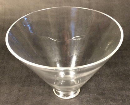 NEW 7" Clear Glass Deep Cone Lamp Light Hanging Shade Pendant 2 1/4" fitter 807C