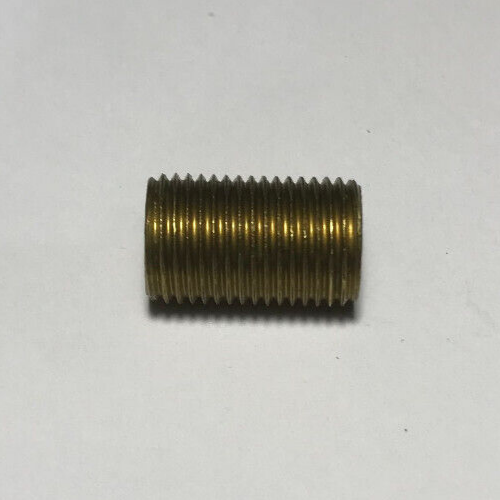 New 1/2" Solid Brass All Thread Lamp Nipple Pipe 1/8 IP (3/8" O.D.) #LN376