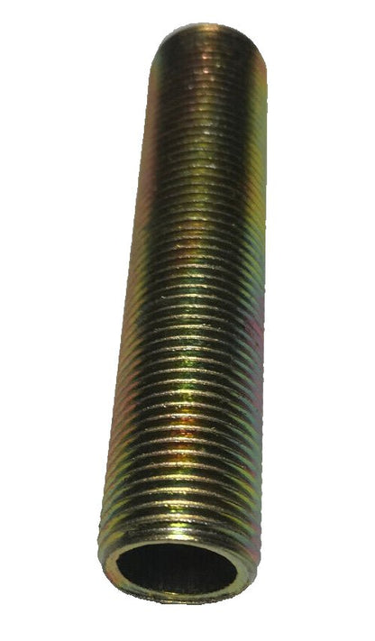 New Seamless 3", 3/8 IP Steel All Thread Zinc Plated Lamp Nipple 5/8" O.D. #342 - Stone Door Lamps