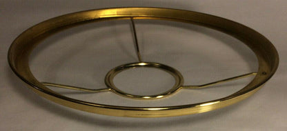 New 10" Fitter Solid Brass Shade Ring Holder For No. 2 Brass Plated Burners #730 - Stone Door Lamps