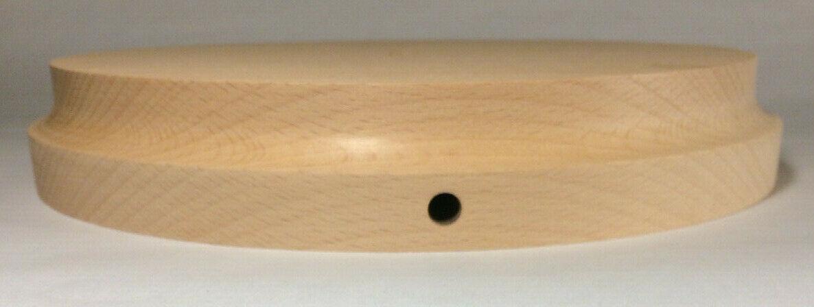 New 9" Modern Style Wooden Lamp Base w/ Wire Way Hole, Tapered Edge #WB311U - Stone Door Lamps