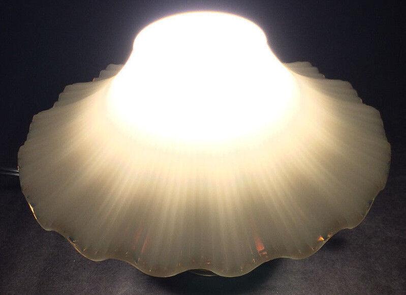 NEW 7 1/2" White Opal Glass Petticoat Oil Kerosene Lamp Chimney Shade PS645 - Stone Door Lamps