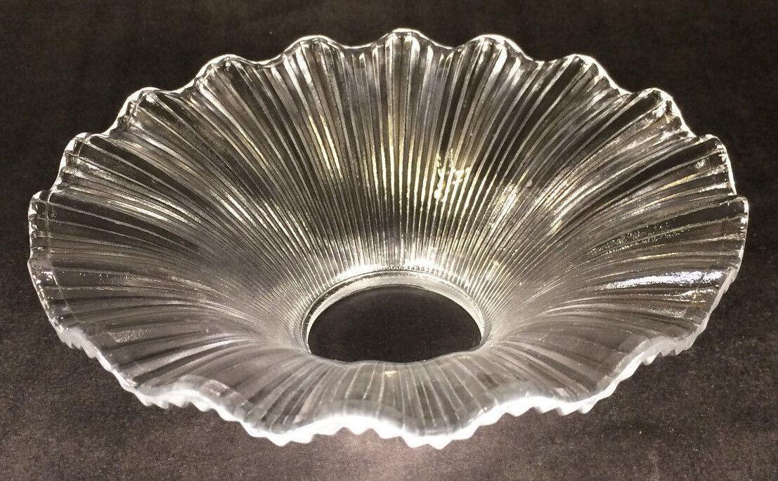 NEW 7 1/2" Clear Glass Petticoat Oil Kerosene Lamp Chimney Shade PS648 - Stone Door Lamps