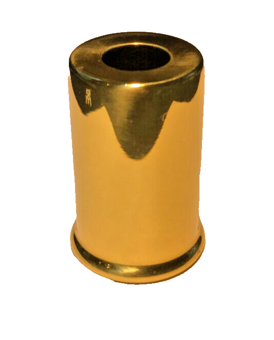 New Solid Brass Lamp Spacer Neck, 1/8IP(3/8") Slip, 1 1/2" Ht. Polished & Lacq