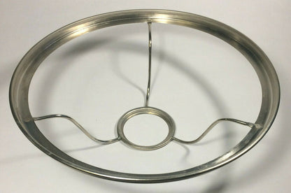 10" Solid Brass Under Burner Shade Ring Holder For Aladdin Burner, Nickel Plated