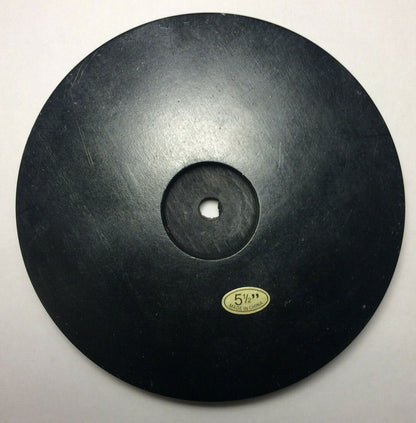 New 4.5" Modern Style Black Wooden Lamp Base w/ Wire Way Hole, Tapered Edge 302B