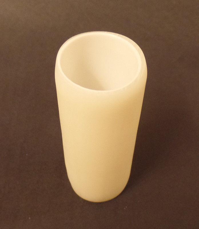 NEW 4" Ivory Smooth PolyBeesWax Chandelier Standard Lamp Candle Cover CC912W - Stone Door Lamps