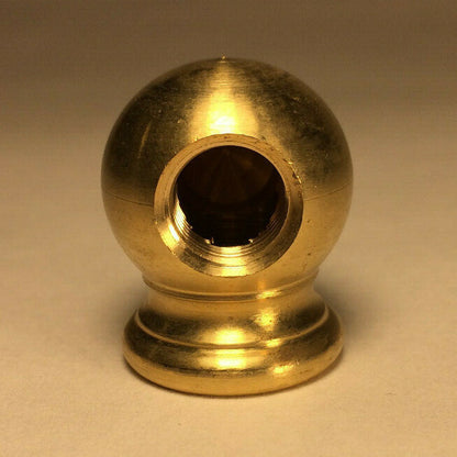 New 2-Way Unfinished Brass Lamp Arm Back, 7/8" Dia., 1/8Fx1/8F (3/8") #AB493