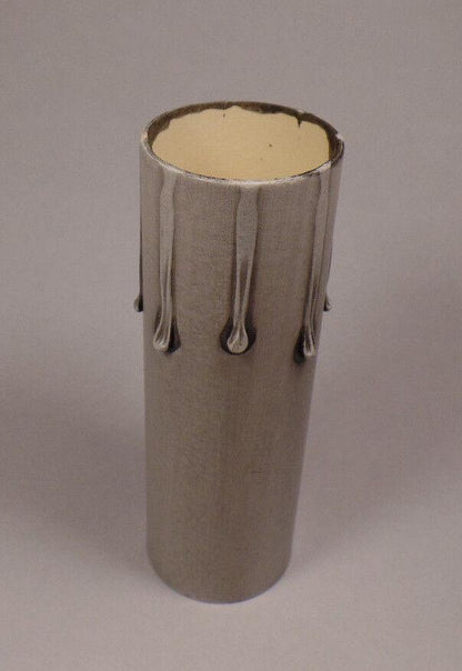 New 6" Silver Leaf Standard Paper Board Candle Socket Cover Chandelier Lamp 975K - Stone Door Lamps