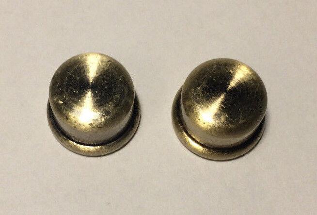 9/16" inch Brass Plated Oil Glass Kerosene Lamp Finial - antique finish Lot of 2 - Stone Door Lamps
