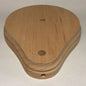 New 6"x7.5" Teardrop Shaped Figurine Lamp Base Unfinished Sanded Hardwood WB277U - Stone Door Lamps