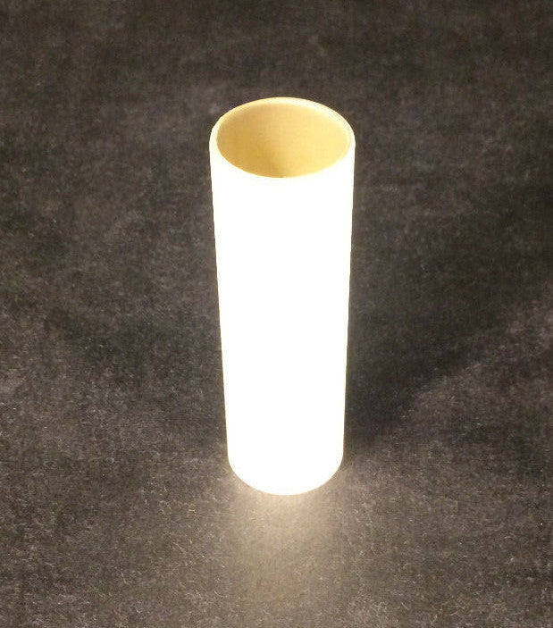 8" Smooth Ivory Plain Paper Candle Cover Chandelier Lamp Socket Candelabra #813i