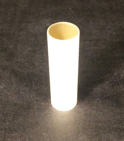 8" Smooth Ivory Plain Paper Candle Cover Chandelier Lamp Socket Candelabra #813i