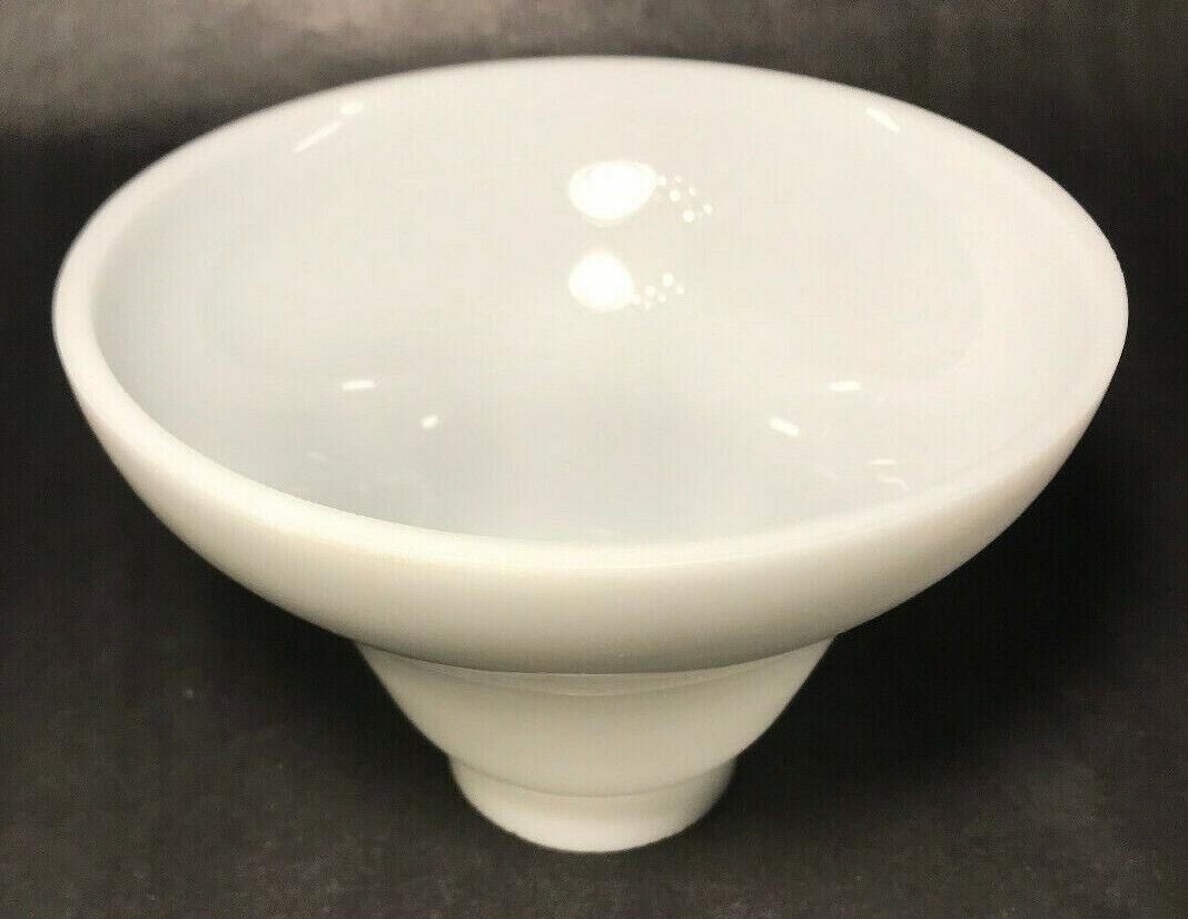 New Opal White Glass Bell Shaped Fixture Shade, 2 1/4" Fitter, 6" Wide, #FS451 - Stone Door Lamps