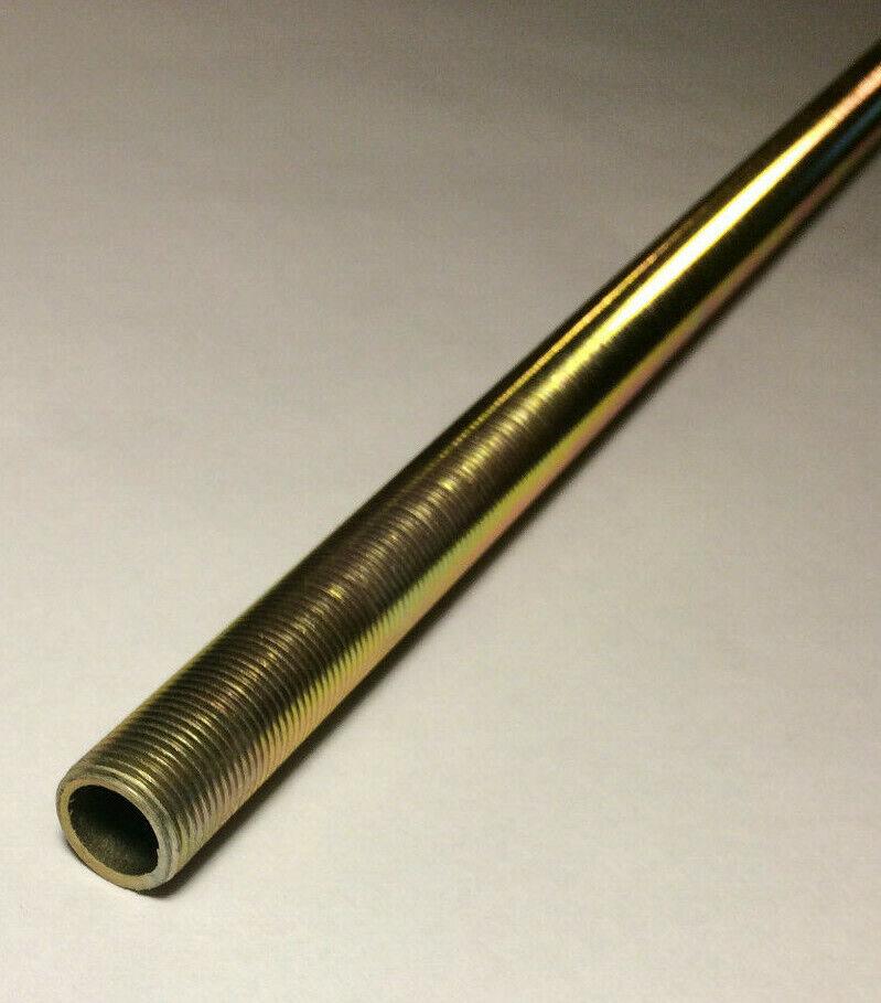 New 36" All Thread Steel Pipe For Lamps & Fixtures, Seamless, 3/8 IP #SP395 - Stone Door Lamps