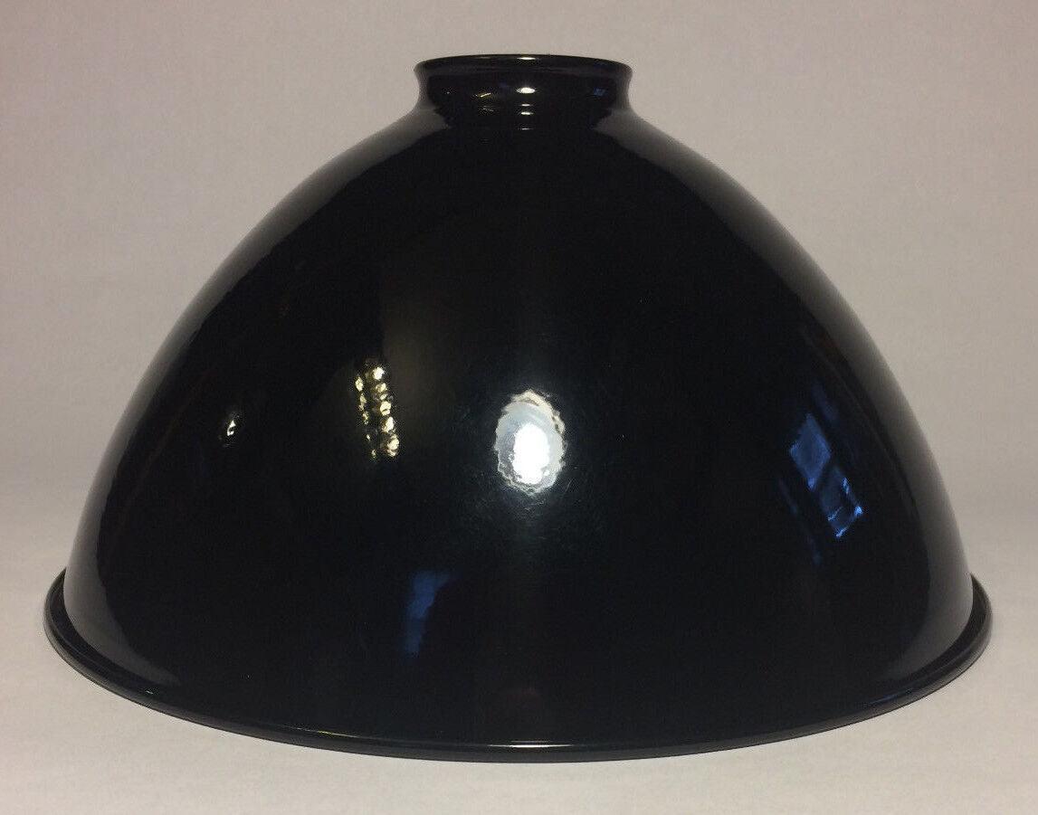 2 1/4" X 10" Black Industrial Style Metal Dome Lamp Light Pendant Shade #IS352B - Stone Door Lamps