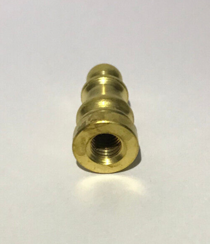 New 1" Height Unfinished Brass Colonial Lamp Finial, 1/4-27F Tap, #BF967U