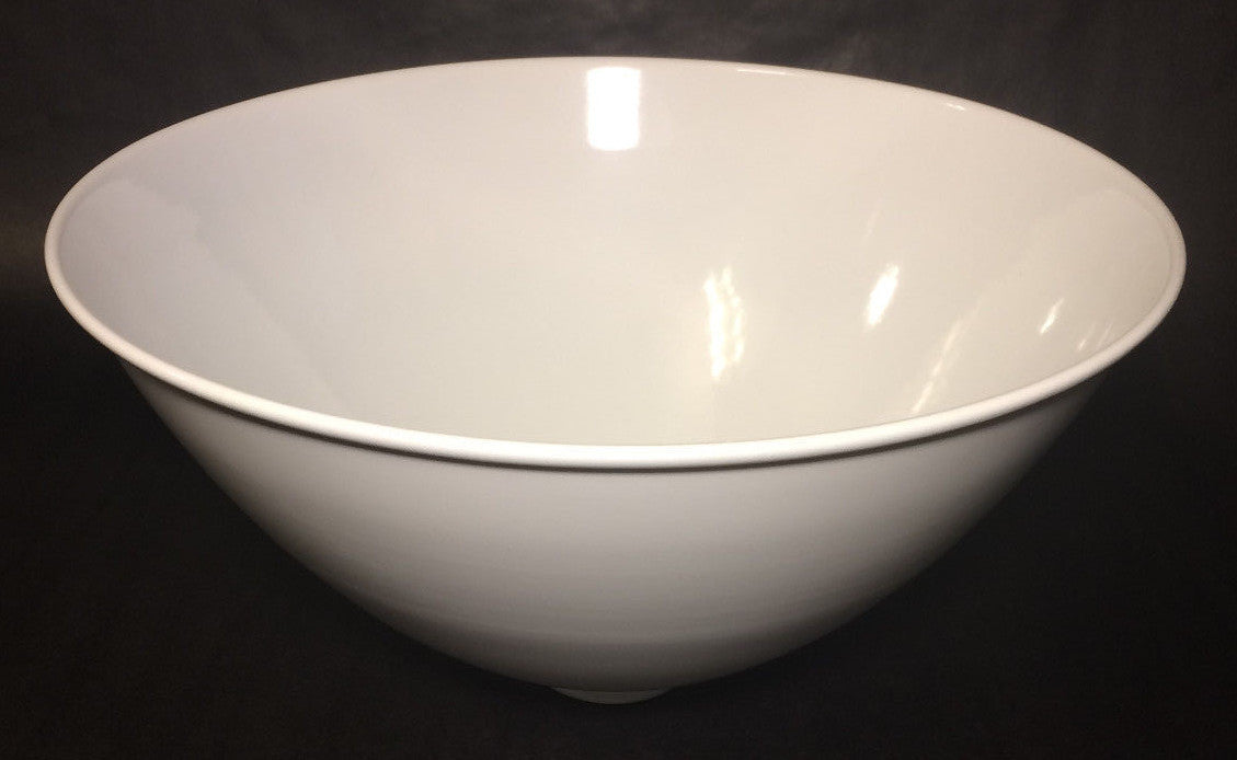 2 1/4" X 12" White Enamel Industrial Style Metal Dome Pendant Lamp Shade #IS353W