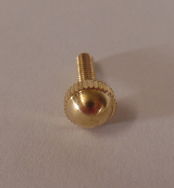 New Brass Ball Head Thumb Screw, 8/32 Thread,1/2" Thread Length,Unfinished Brass