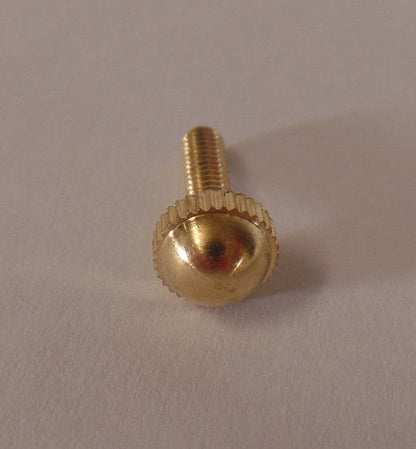 New Brass Ball Head Thumb Screw, 8/32 Thread,1/2" Thread Length,Unfinished Brass
