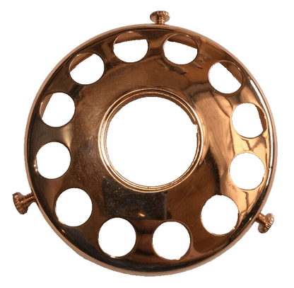 New 3 1/4" Fitter Screw On Uno Shade Holder, Polished Copper Finish #SH727C - Stone Door Lamps