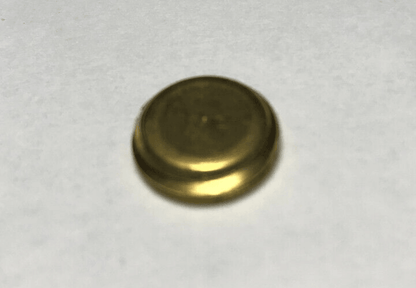 New Unfinished Brass Slotted Plug or Cap, 1/4M Thread, (1/2" Diameter),#BP174U - Stone Door Lamps