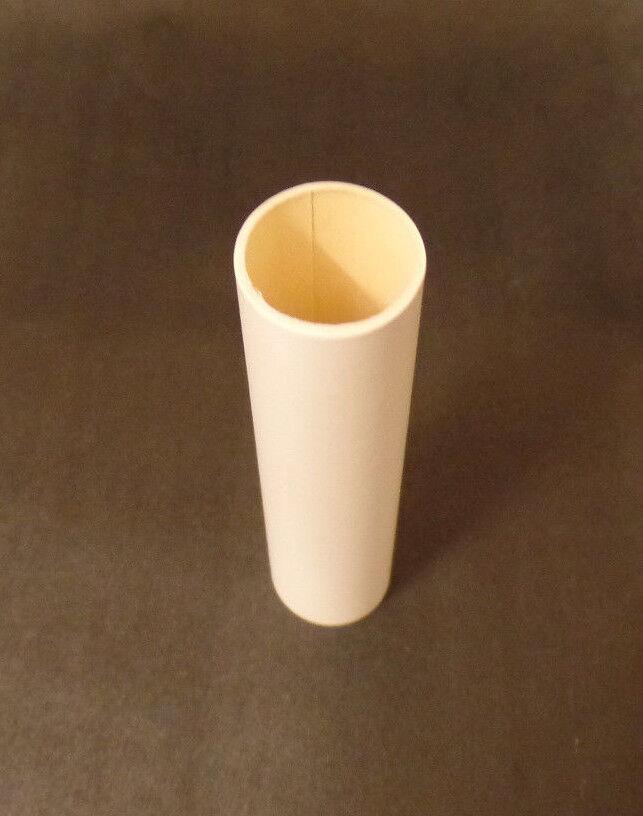 8" Smooth Flat White Paper Candle Cover Chandelier Lamp Socket, Candelabra #813T - Stone Door Lamps
