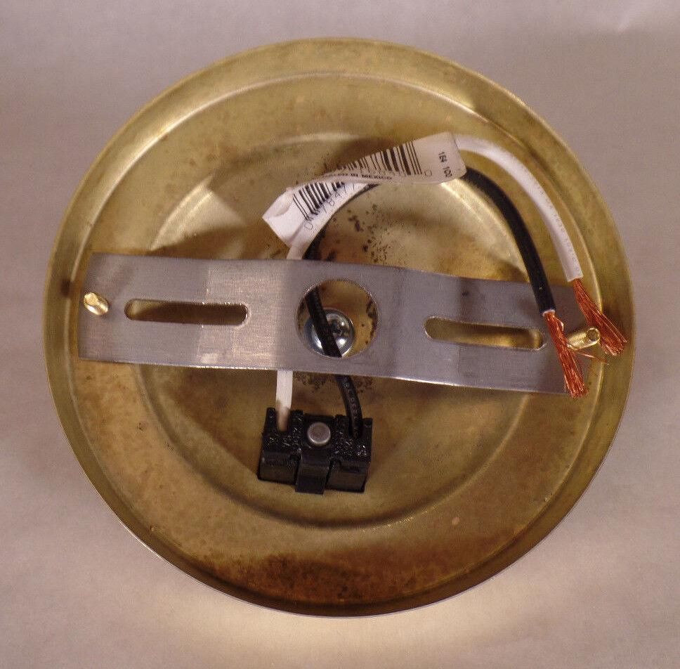 New 4 3/4" Diameter Brass Plated Chandelier Ceiling Canopy w/ Electrical Outlet - Stone Door Lamps